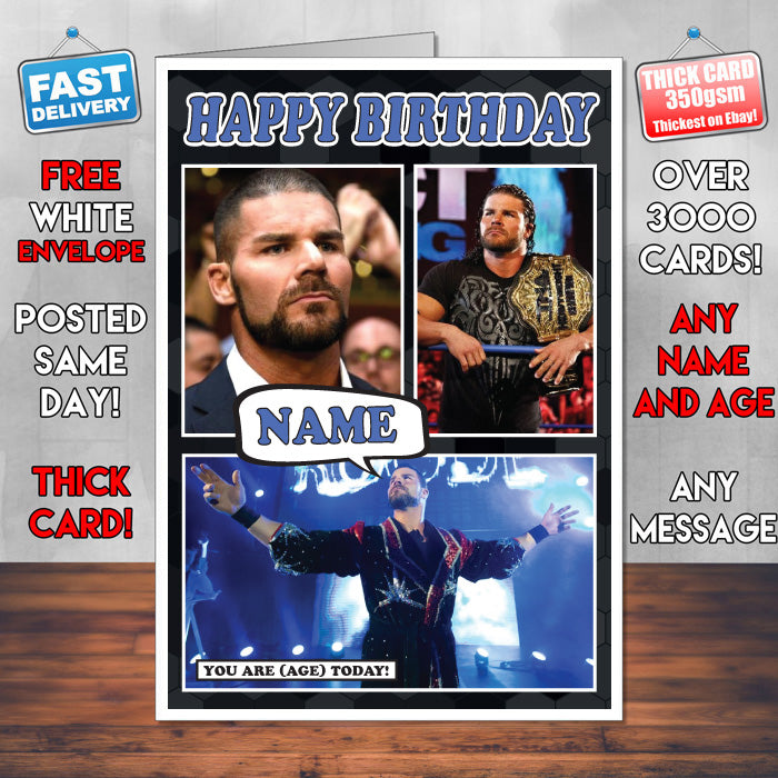 Bobby Roode KE Inspired Style Personalised Wrestling WWE Birthday Card