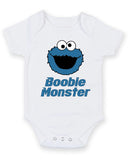 Boobie Monster Personalised Baby Boy Girl Unisex Short Sleeve Bodysuit