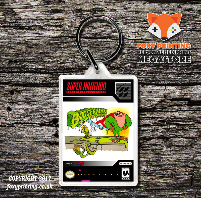 Boogerman Game Inspired Retro Gaming Keyring