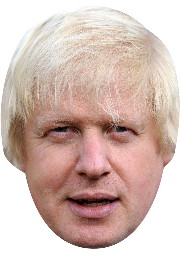 BORIS JOHNSON JB - TV Star Fancy Dress Cardboard Celebrity Party Face Mask