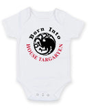 Born Into House Targaryen Personalised Baby Boy Girl Unisex Short Sleeve Bodysuit