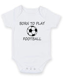 Born To Play Football Personalised Baby Boy Girl Unisex Short Sleeve Bodysuit