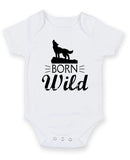 Born Wild Personalised Baby Boy Girl Unisex Short Sleeve Bodysuit