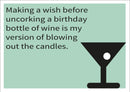 Bottle Of Wine INSPIRED Adult Personalised Birthday Card Birthday Card