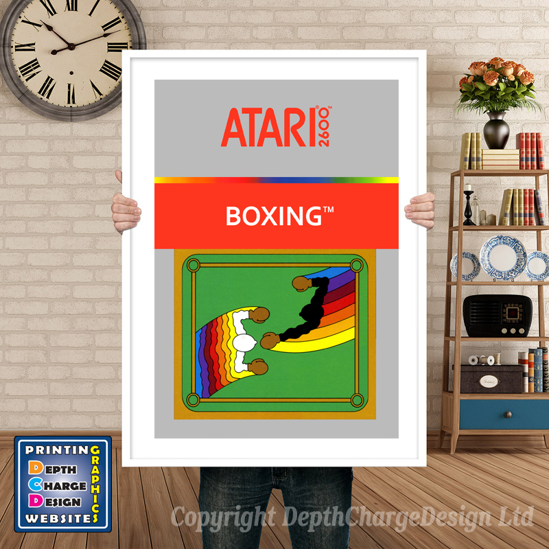 Boxing - Atari 2600 Inspired Retro Gaming Poster A4 A3 A2 Or A1