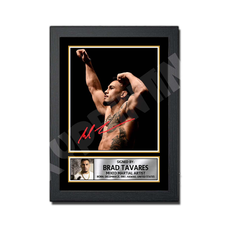 Brad Tavares Limited Edition MMA Wrestler Signed Print - MMA Wrestling