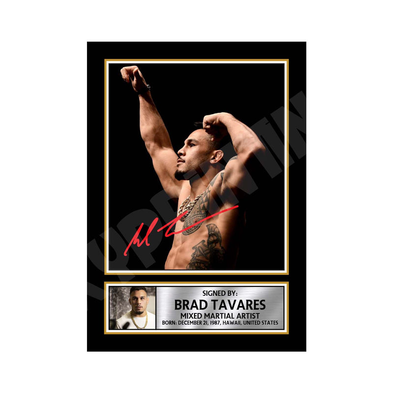 Brad Tavares Limited Edition MMA Wrestler Signed Print - MMA Wrestling