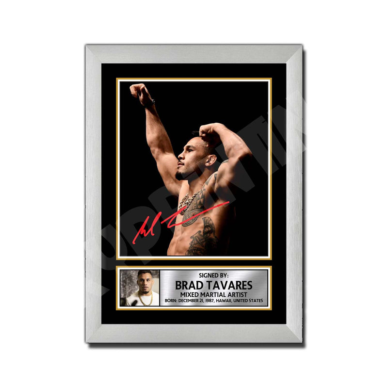 Brad Tavares Limited Edition MMA Wrestler Signed Print - MMA Wrestling