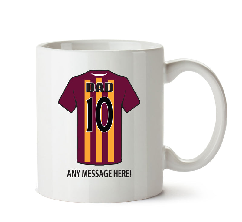 Bradford City INSPIRED Football Team Mug Personalised Mug