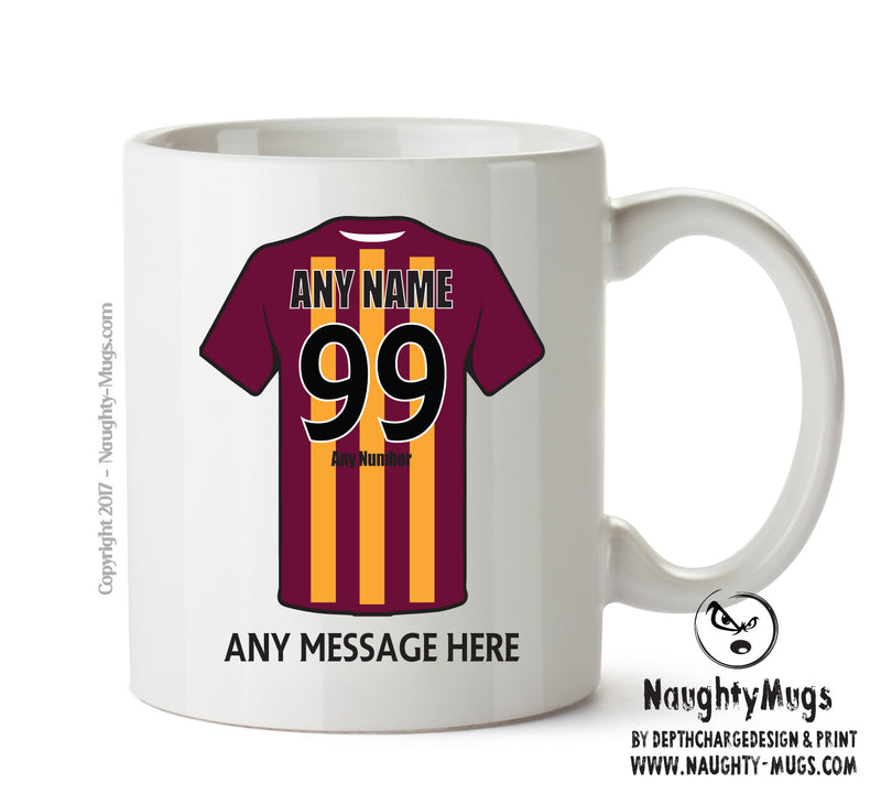 Bradford City INSPIRED Football Team Mug Personalised Mug