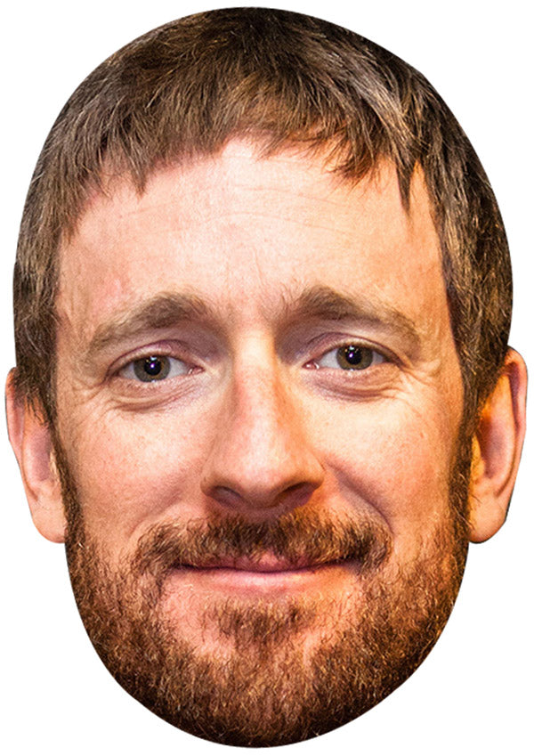 BRADLEY WIGGINS JB - Cycling Fancy Dress Cardboard Celebrity Party Face Mask
