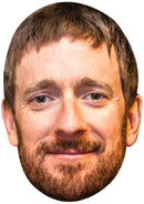 BRADLEY WIGGINS JB - Cycling Fancy Dress Cardboard Celebrity Party Face Mask