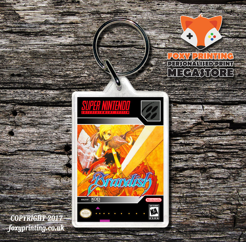 Brandish Game Inspired Retro Gaming Keyring