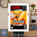 Brandish Super Nintendo GAME INSPIRED THEME Retro Gaming Poster A4 A3 A2 Or A1