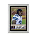 Brandon Carr 1 Limited Edition Football Signed Print - American Footballer
