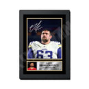 Brandon Fusco 2 Limited Edition Football Signed Print - American Footballer