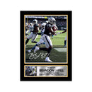 Brandon LaFell Limited Edition Football Signed Print - American Footballer