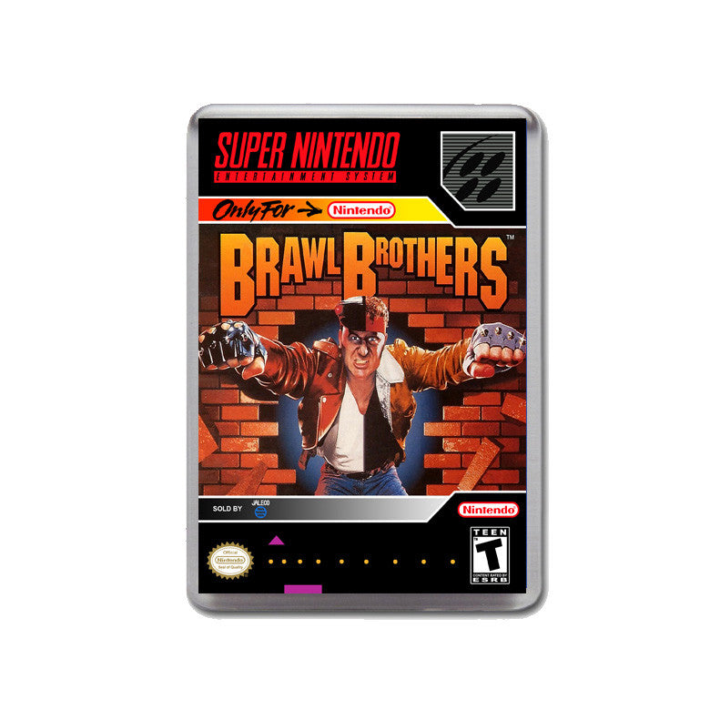 Brawl Brothers - SNES Inspired Game Retro Gaming Magnet