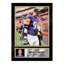 Brent Urban 1 Limited Edition Football Signed Print - American Footballer