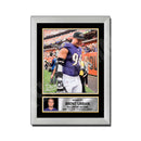 Brent Urban 1 Limited Edition Football Signed Print - American Footballer