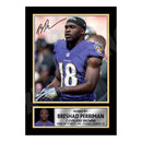 Breshad Perriman 1 Limited Edition Football Signed Print - American Footballer