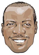 Brian Lara Cartoon Face Mask