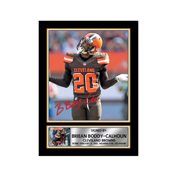 Briean Boddy-Calhoun American Football Printed Signature Print – Reproduction Print