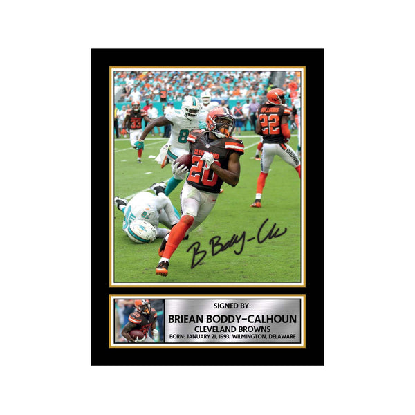 Briean Boddy-Calhoun 2 American Football Printed Signature Print – Reproduction Print