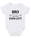 Bro Do You Even Lift Personalised Baby Boy Girl Unisex Short Sleeve Bodysuit