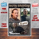Bronn Personalised INSPIRED STYLE Game Of Thrones Birthday Card New 2017