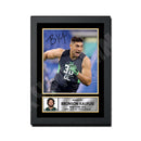 Bronson Kaufusi 1 Limited Edition Football Signed Print - American Footballer