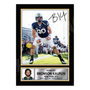 Bronson Kaufusi 2 Limited Edition Football Signed Print - American Footballer
