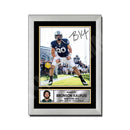 Bronson Kaufusi 2 Limited Edition Football Signed Print - American Footballer