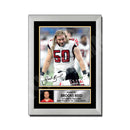 Brooks Reed 1 Limited Edition Football Signed Print - American Footballer