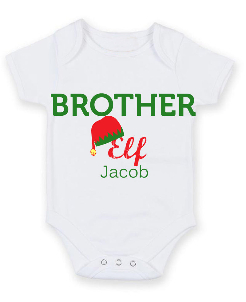 Brother Elf's Name Baby Grow Bodysuit
