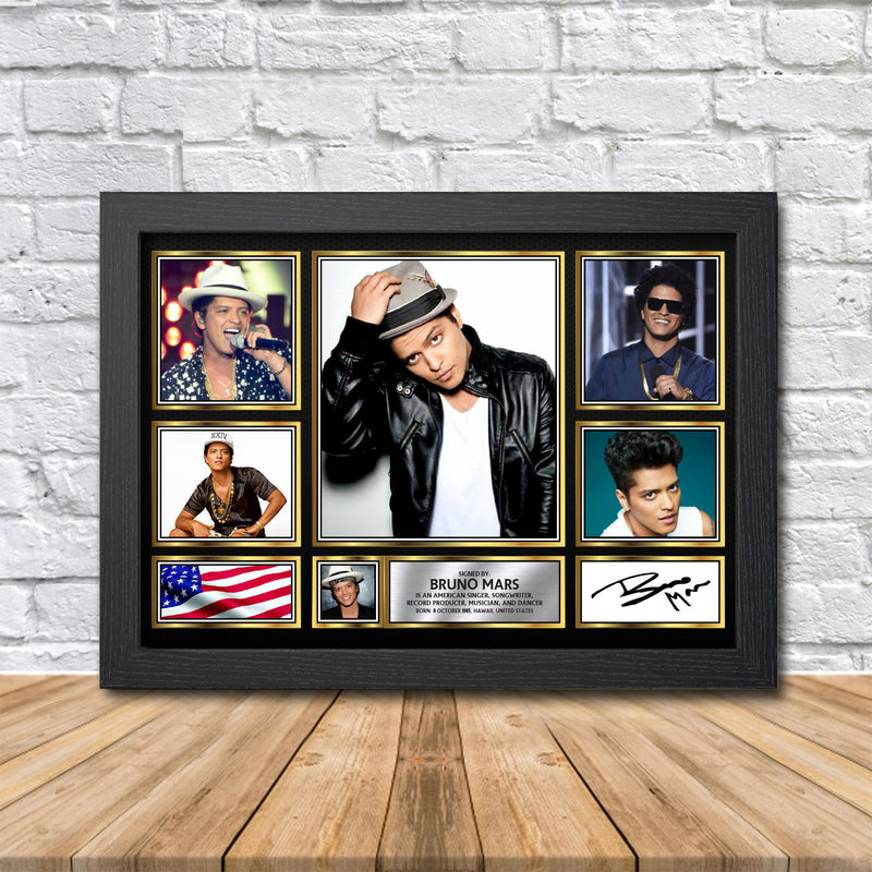 Bruno Mars Limited Edition Signed Print