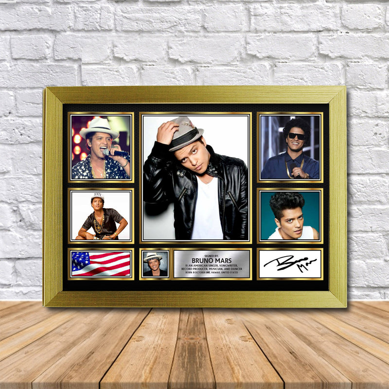 Bruno Mars Limited Edition Signed Print