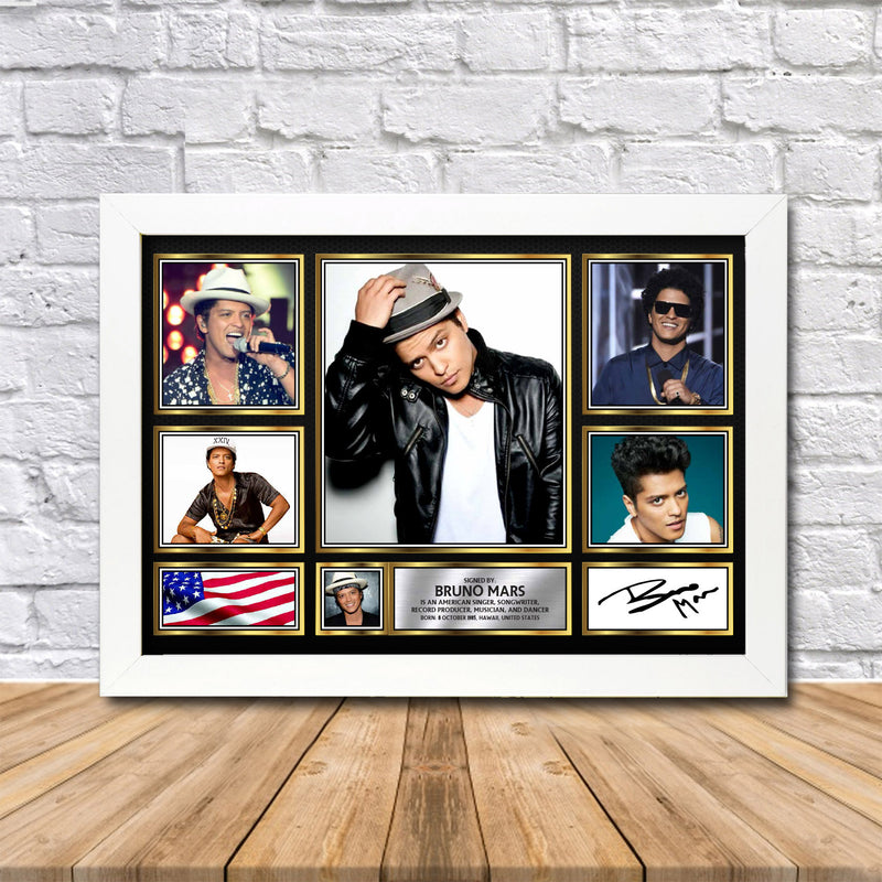 Bruno Mars Limited Edition Signed Print