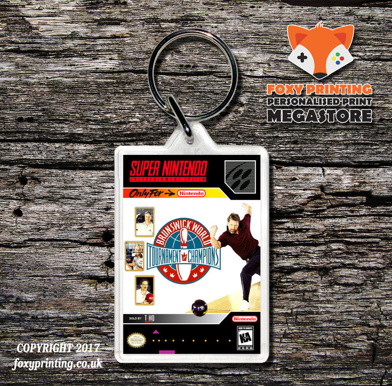 Brunswick World Tournament Champions Game Inspired Retro Gaming Keyring
