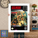 Brutal Paws Of Fury Super Nintendo GAME INSPIRED THEME Retro Gaming Poster A4 A3 A2 Or A1
