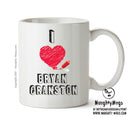 I Love Bryan Cranston Celebrity Mug Office Mug