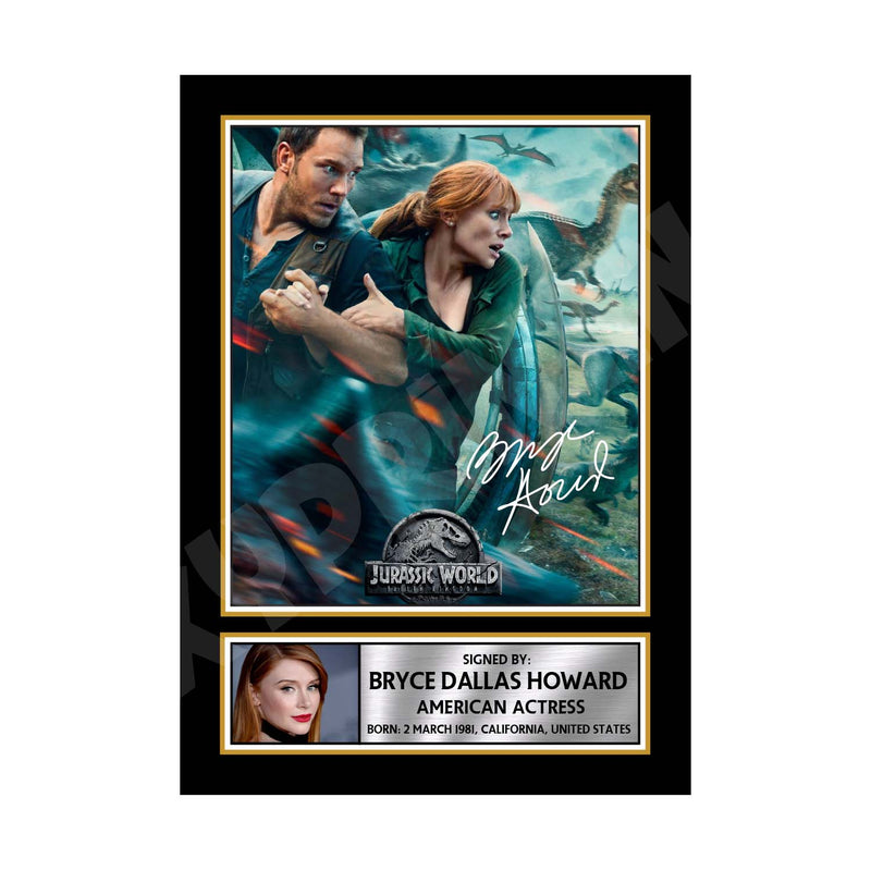 Bryce Dallas Howard 1 Limited Edition Movie Signed Print