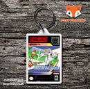 Bugs Bunny Rabbit Rampage Game Inspired Retro Gaming Keyring