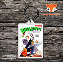 BUGS BUNNY BIRTHDAY BLOWOUT Retro NES Game Cover Art Gaming Keyring