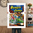 Bump N Jump Retro GAME INSPIRED THEME Nintendo NES Gaming A4 A3 A2 Or A1 Poster Art 87
