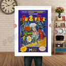 Burger Time Retro GAME INSPIRED THEME Nintendo NES Gaming A4 A3 A2 Or A1 Poster Art 156