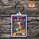 Bump N Jump Retro NES Game Cover Art Gaming Keyring