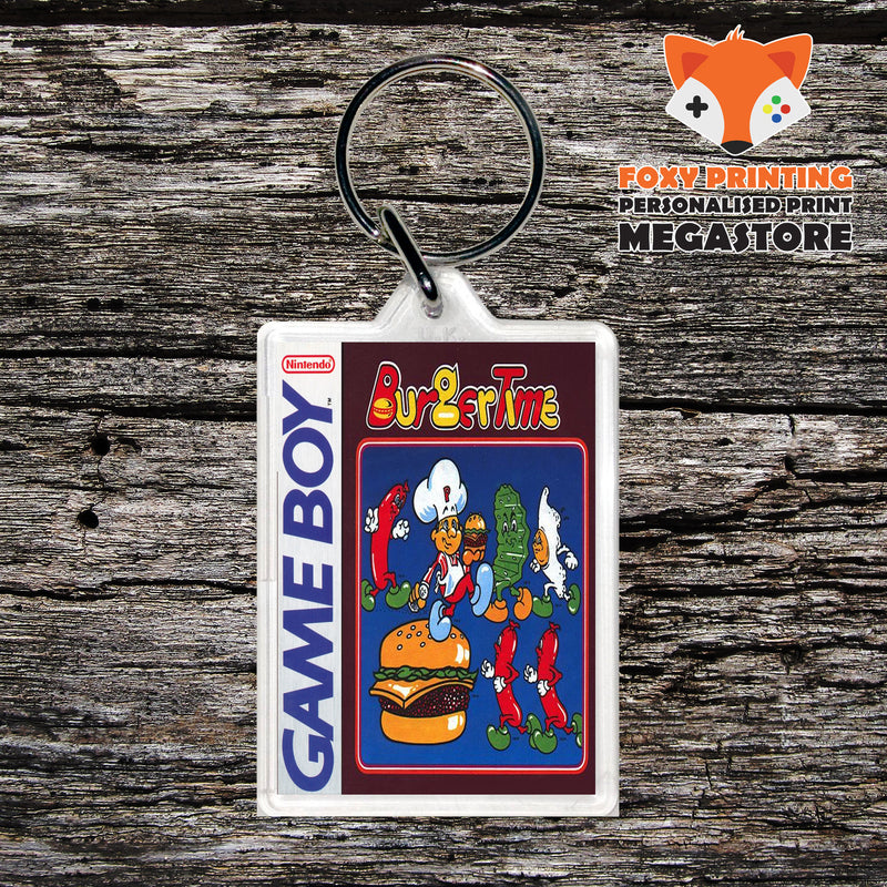 Burgertime Gameboy Gaming Keyring