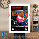 Bustamove Super Nintendo GAME INSPIRED THEME Retro Gaming Poster A4 A3 A2 Or A1