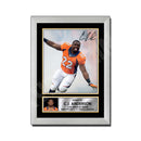 C.J. Anderson 1 Limited Edition Football Signed Print - American Footballer
